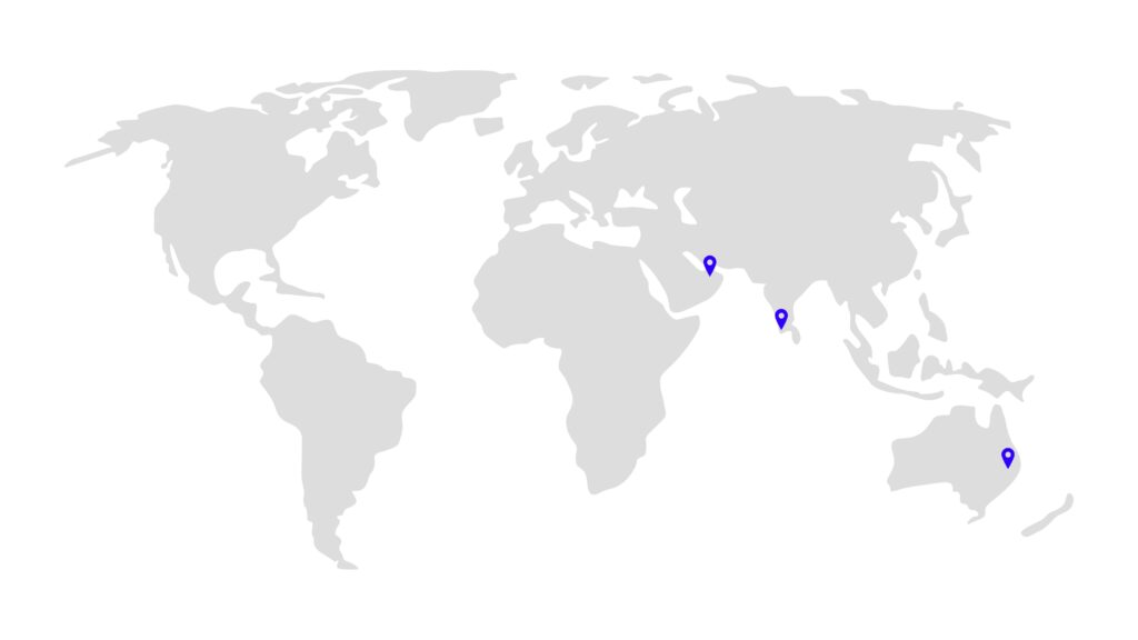Blue and Grey World Map Chart Presentation